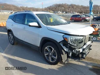 2021 GMC Terrain SLT with VIN 3GKALVEV3ML301727, listed as a IAAI auction lot 41669332 with 90,878 mi miles and . Bid and sale history available at carsss.com. Image 1.