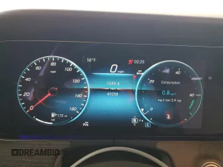 2022 Mercedes-Benz E 350 with VIN W1KZF8DB7NB050539, listed as a Copart auction lot 51081345 with 49,258 mi miles and Salvage Title. Bid and sale history available at DreamBid. Image 9.