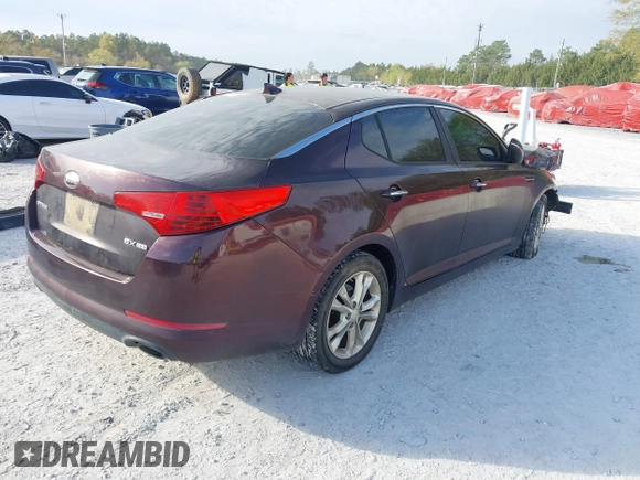 2013 Kia Optima EX with VIN 5XXGN4A72DG193243, listed as a IAAI auction lot 41895565 with 203,846 mi miles. Bid and sale history available at carsss.com. Image 4.