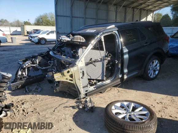 2024 Ford Explorer Platinum with VIN 1FM5K8HC0RGA18446, listed as a Copart auction lot 45936195 with 0 mi miles and Salvage Title. Bid and sale history available at carsss.com. Image 1.