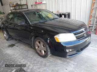 2014 Dodge Avenger SE with VIN 1C3CDZAB0EN202602, listed as a IAAI auction lot 42133657 with 130,741 mi miles. Bid and sale history available at carsss.com. Image 1.