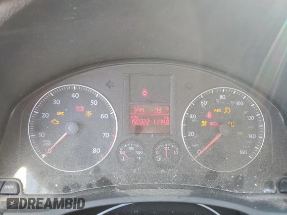 2009 Volkswagen Jetta S с VIN 3VWJM71K69M012386, выставлен на аукционе Copart как лот 52616555 с пробегом 150 322 миль миль и Списание • Salvage title. История ставок и продаж доступна на DreamBid. Изображение 9.