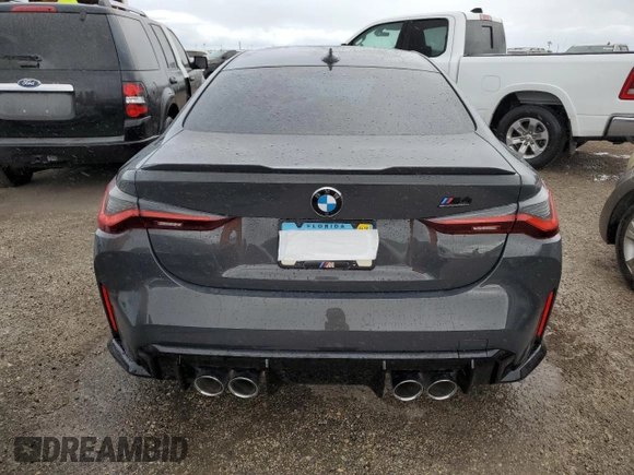 2022 BMW M4 Competition xDrive with VIN WBS43AZ03NCK18031, listed as a Copart auction lot 75090034 with 18,837 mi miles and Non Repairable. Bid and sale history available at carsss.com. Image 6.