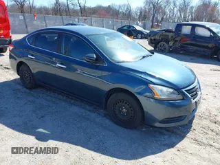 2014 Nissan Sentra S with VIN 1N4AB7AP5EN850323, listed as a IAAI auction lot 41820885 with 136,888 mi miles. Bid and sale history available at carsss.com. Image 1.