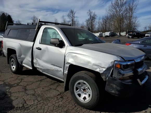 2018 Chevrolet Silverado 1500 Work Truck with VIN 1GCNCNEH4JZ103704, listed as a Copart auction lot 47485645 with 76,736 mi miles and Clean Title. Bid and sale history available at carsss.com. Image 4.