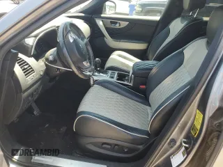 2017 Infiniti QX70 with VIN JN8CS1MU5HM141116, listed as a Copart auction lot 62124125 with 134,038 mi miles and Salvage title. Bid and sale history available at DreamBid. Image 7.