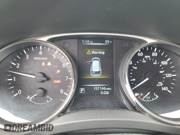2016 Nissan Rogue SV with VIN KNMAT2MV7GP668330, listed as a Copart auction lot 54624175 with 157,146 mi miles and Salvage Title. Bid and sale history available at carsss.com. Image 9.