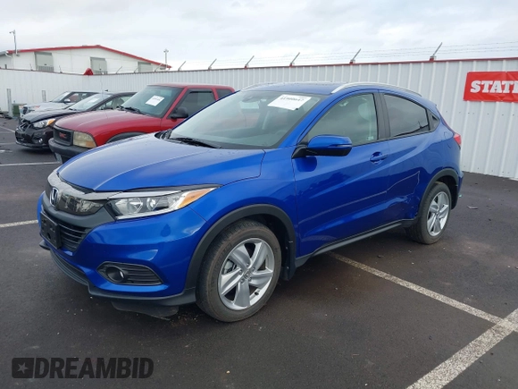 2019 Honda HR-V EX-L with VIN 3CZRU6H7XKM701638, listed as a IAAI auction lot 41900647 with 32,618 mi miles. Bid and sale history available at carsss.com. Image 2.