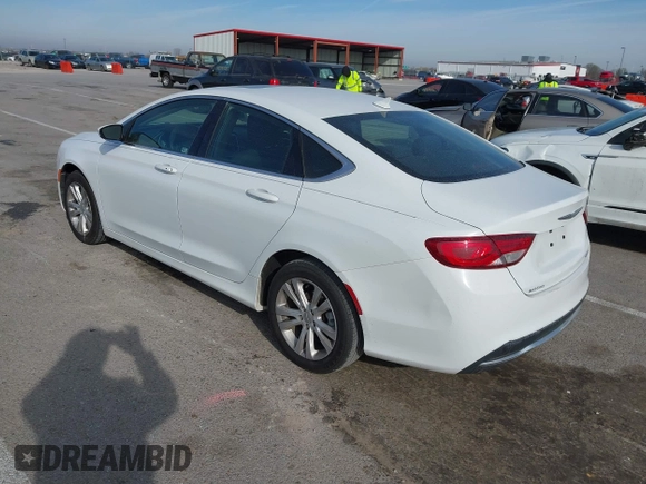 2016 Chrysler 200 Limited with VIN 1C3CCCAB1GN122910, listed as a IAAI auction lot 41836657 with 109,182 mi miles. Bid and sale history available at carsss.com. Image 3.