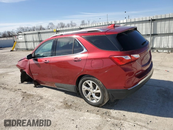 2019 Chevrolet Equinox Premier with VIN 3GNAXXEV4KS619149, listed as a Copart auction lot 49411725 with 38,422 mi miles and Salvage Title. Bid and sale history available at DreamBid. Image 2.