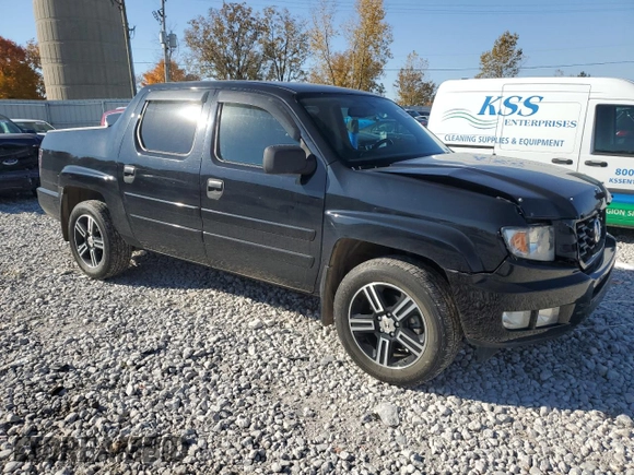 2013 Honda Ridgeline Sport with VIN 5FPYK1F72DB012415, listed as a Copart auction lot 76933314 with 97,727 mi miles and Clean Title. Bid and sale history available at carsss.com. Image 4.