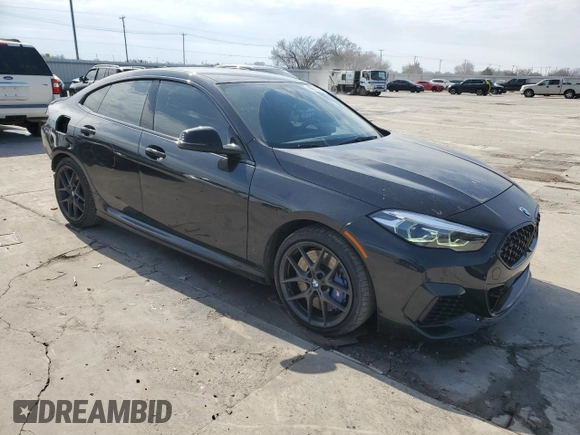 2021 BMW 2 Series M235i xDrive with VIN WBA13AL02M7J66141, listed as a Copart auction lot 44651015 with 22,656 mi miles and Salvage Title. Bid and sale history available at DreamBid. Image 4.