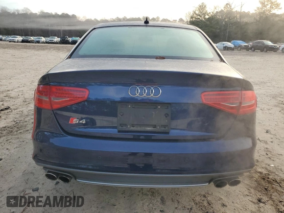 2014 Audi S4 Premium Plus with VIN WAUDGAFL2EA141963, listed as a Copart auction lot 85068784 with 40,269 mi miles and Salvage Title. Bid and sale history available at carsss.com. Image 6.