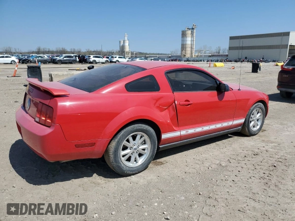 2006 Ford Mustang Standard with VIN 1ZVFT80N765252705, listed as a Copart auction lot 51769975 with 150,495 mi miles and Salvage Title. Bid and sale history available at carsss.com. Image 3.