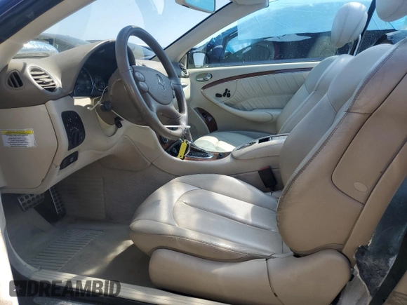 2008 Mercedes-Benz CLK 350 with VIN WDBTK56F18T089313, listed as a Copart auction lot 49496485 with 101,711 mi miles and Salvage title. Bid and sale history available at DreamBid. Image 7.