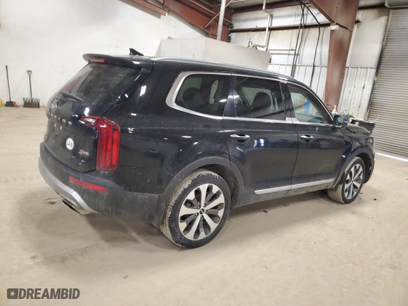 2021 Kia Telluride S with VIN 5XYP6DHCXMG108659, listed as a Copart auction lot 47137985 with 70,728 mi miles and Salvage Title. Bid and sale history available at carsss.com. Image 3.