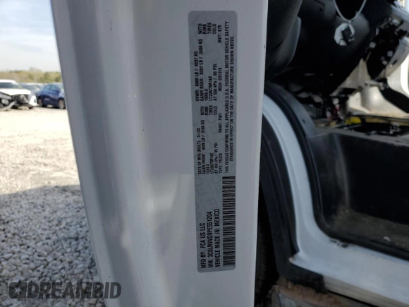 2023 Ram ProMaster Cargo with VIN 3C6LRVVG9PE551204, listed as a Copart auction lot 49501805 with 28,831 mi miles and Salvage Title. Bid and sale history available at DreamBid. Image 12.