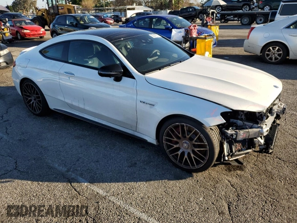 2020 Mercedes-Benz C 63 S AMG with VIN WDDWJ8HB3LF955412, listed as a Copart auction lot 38246253 with Not provided miles and . Bid and sale history available at DreamBid. Image 4.