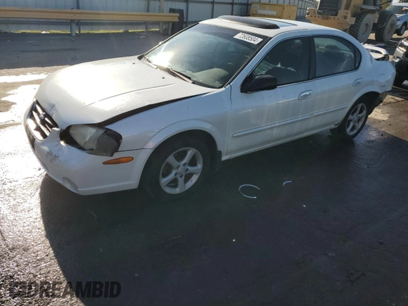 2001 Nissan Maxima SE 20th Anniversary. z VIN JN1CA31A81T313061, wystawiony jako Copart lot #72608504 z przebiegiem 200 484 mil mil oraz Szkoda całkowita • Salvage title. Historia ofert i sprzedaży dostępna na DreamBid. Obrazek 1.
