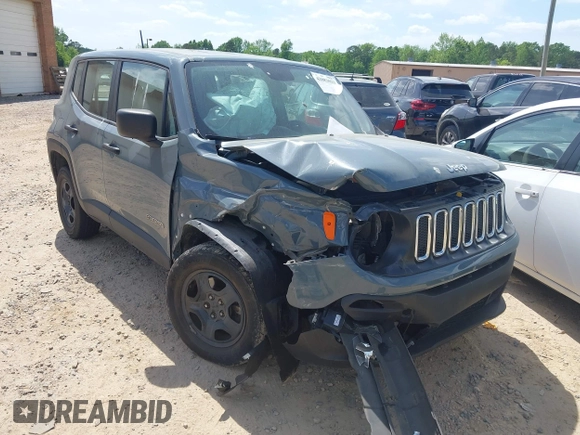 2018 Jeep Renegade Sport with VIN ZACCJBAB1JPJ57230, listed as a IAAI auction lot 42083023 with 87,355 mi miles and . Bid and sale history available at DreamBid. Image 1.