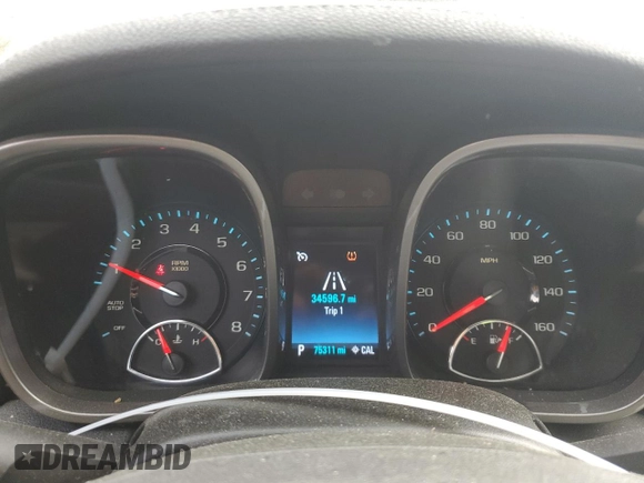 2016 Chevrolet Malibu LTZ with VIN 1G11E5SA3GF106466, listed as a Copart auction lot 53947505 with 75,311 mi miles and Salvage Title. Bid and sale history available at DreamBid. Image 9.