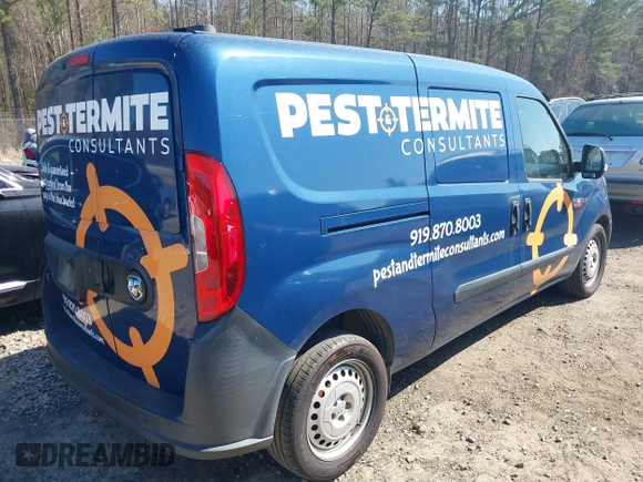 2020 Ram ProMaster City Cargo Van Tradesman with VIN ZFBHRFAB0L6R67496, listed as a IAAI auction lot 41754277 with 162,421 mi miles. Bid and sale history available at carsss.com. Image 4.