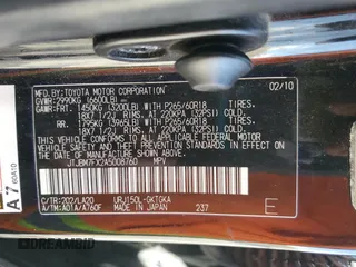 2010 Lexus GX 460 with VIN JTJBM7FX2A5008760, listed as a Copart auction lot 50968425 with 176,285 mi miles and Salvage Title. Bid and sale history available at DreamBid. Image 13.