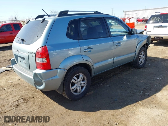 2006 Hyundai Tucson GLS with VIN KM8JN12D76U370922, listed as a IAAI auction lot 41800574 with 133,247 mi miles. Bid and sale history available at carsss.com. Image 4.
