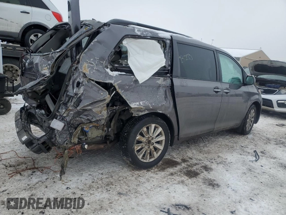 2014 Toyota Sienna Ltd with VIN 5TDDK3DC9ES078041, listed as a Copart auction lot 45488115 with 134,480 mi miles and Salvage Title. Bid and sale history available at carsss.com. Image 3.