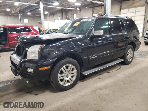 2007 Mercury Mountaineer Premier with VIN 4M2EU48807UJ02018, listed as a Copart auction lot 86714904 with 0 mi miles and Salvage Title. Bid and sale history available at carsss.com. Image 1.
