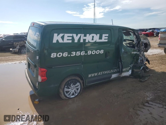 2021 Nissan NV200 S with VIN 3N6CM0KNXMK696890, listed as a Copart auction lot 56090535 with 74,437 mi miles and Salvage title. Bid and sale history available at DreamBid. Image 3.