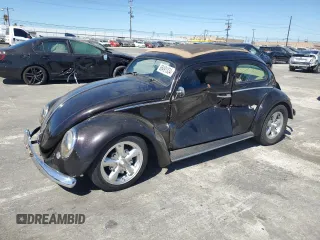 1963 Volkswagen Beetle with VIN 5020781, listed as a Copart auction lot 68491334 with 36,482 mi miles and Salvage Title. Bid and sale history available at DreamBid. Image 1.