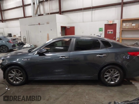 2019 Kia Optima LX with VIN 5XXGT4L33KG375854, listed as a IAAI auction lot 42235507 with 87,789 mi miles and . Bid and sale history available at DreamBid. Image 15.