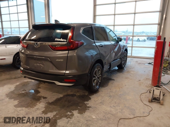 2021 Honda CR-V EX with VIN 5J6RW2H52ML017821, listed as a IAAI auction lot 41952906 with 58,589 mi miles and . Bid and sale history available at DreamBid. Image 4.
