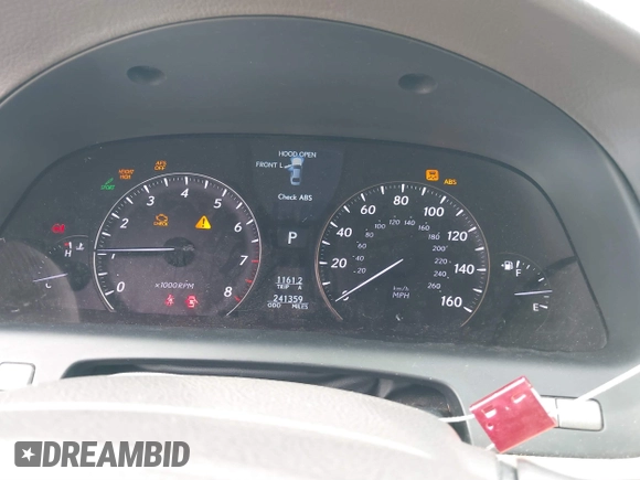 2007 Lexus LS 460 L с VIN JTHGL46F475000913, выставлен на аукционе IAAI как лот 41878241 с пробегом 241 359 миль миль и . История ставок и продаж доступна на DreamBid. Изображение 7.