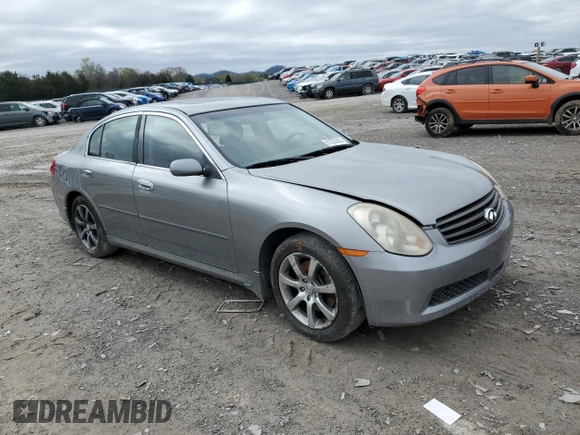 2006 Infiniti G35 z VIN JNKCV51F76M614591, wystawiony jako Copart lot #51253285 z przebiegiem 150 169 mil mil oraz Szkoda całkowita • Salvage title. Historia ofert i sprzedaży dostępna na DreamBid. Obrazek 4.