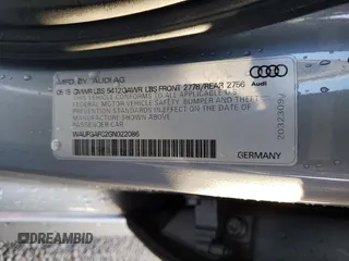 2016 Audi A6 3.0T Premium Plus with VIN WAUFGAFC2GN022086, listed as a Copart auction lot 38507383 with 65,122 mi miles. Bid and sale history available at carsss.com. Image 12.