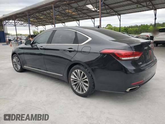 2017 Genesis G80 3.8L z VIN KMHGN4JE0HU180808, wystawiony jako Copart lot #52796555 z przebiegiem 81 598 mil mil oraz Szkody całkowita. Historia ofert i sprzedaży dostępna na DreamBid. Obrazek 2.