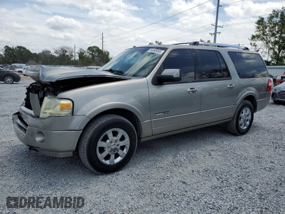 2008 Ford Expedition Max Limited with VIN 1FMFK20518LA77414, listed as a Copart auction lot 54095065 with 237,581 mi miles and Salvage title. Bid and sale history available at DreamBid. Image 1.