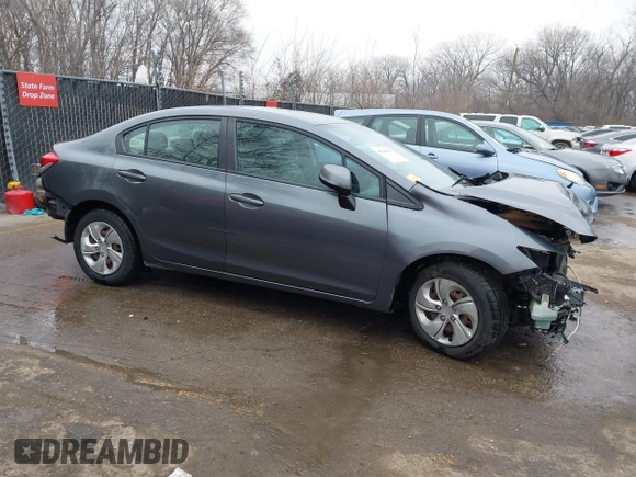 2013 Honda Civic LX z VIN 19XFB2F52DE018337, wystawiony jako IAAI lot #41186651 z przebiegiem 171 348 mil mil oraz . Historia ofert i sprzedaży dostępna na DreamBid. Obrazek 14.