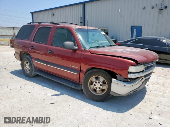 2002 Chevrolet Tahoe LS with VIN 1GNEC13Z82R287588, listed as a Copart auction lot 59098765 with 289,133 mi miles and Salvage title. Bid and sale history available at DreamBid. Image 4.