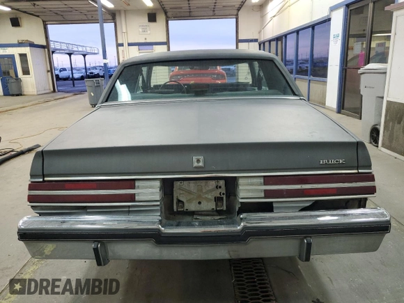 1987 Buick Regal with VIN 1G4GM11Y8HP404224, listed as a Copart auction lot 81828764 with 74,368 mi miles and Salvage Title. Bid and sale history available at DreamBid. Image 6.