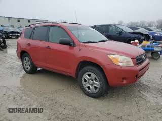 2006 Toyota RAV4 with VIN JTMBD33V665016768, listed as a Copart auction lot 43411315 with 259,680 mi miles and Salvage Title. Bid and sale history available at carsss.com. Image 4.