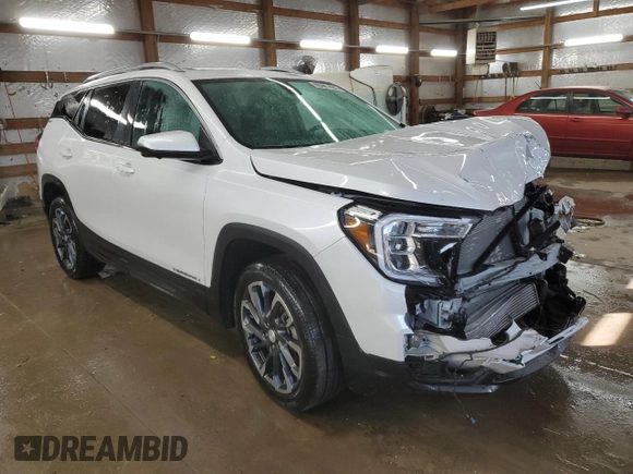 2022 GMC Terrain SLT with VIN 3GKALVEVXNL281445, listed as a Copart auction lot 46441435 with 45,249 mi miles and Salvage Title. Bid and sale history available at carsss.com. Image 4.