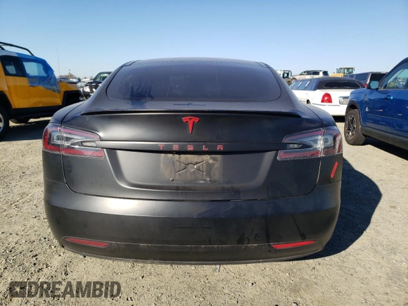 2017 Tesla Model S 100D with VIN 5YJSA1E22HF192735, listed as a Copart auction lot 88709355 with 100,039 mi miles and Salvage Title. Bid and sale history available at carsss.com. Image 6.