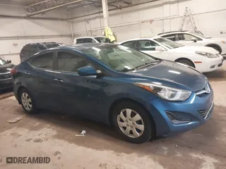 2016 Hyundai Elantra Value Edition with VIN KMHDH4AEXGU546024, listed as a IAAI auction lot 41956007 with 91,642 mi miles. Bid and sale history available at carsss.com. Image 13.