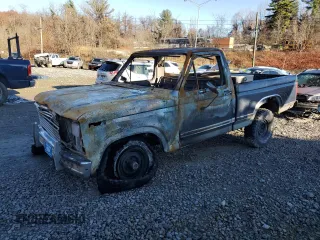 1986 Ford F-150 with VIN 1FTEF14H7GNB46015, listed as a Copart auction lot 80076324 with 0 mi miles and Salvage Title. Bid and sale history available at carsss.com. Image 1.