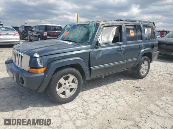 2007 Jeep Commander Sport z VIN 1J8HG48K47C691109, wystawiony jako Copart lot #52138775 z przebiegiem 231 327 mil mil oraz Szkoda całkowita • Salvage title. Historia ofert i sprzedaży dostępna na DreamBid. Obrazek 1.