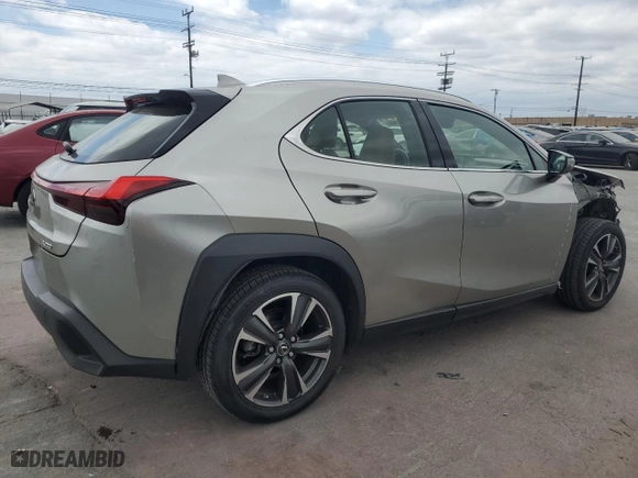 2019 Lexus UX with VIN JTHY3JBH2K2017553, listed as a Copart auction lot 52984105 with 22,187 mi miles and Salvage Title. Bid and sale history available at carsss.com. Image 3.