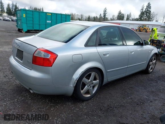 2002 Audi A4 1.8T with VIN WAULC68E12A228560, listed as a IAAI auction lot 41950435 with 251,161 mi miles. Bid and sale history available at carsss.com. Image 4.